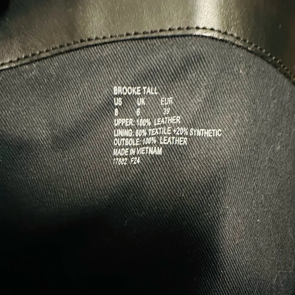RALPH Lauren Black Tall Leather Riding Boots